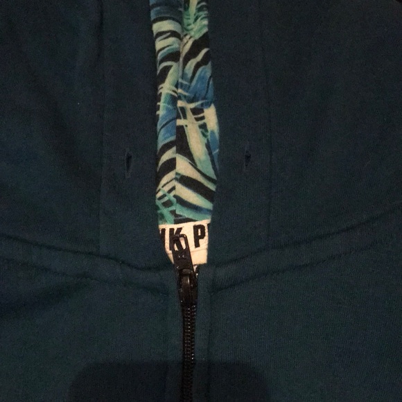 turquoise PINK zip up sweatshirt - Picture 2 of 3